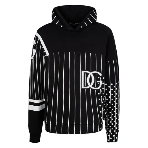 Dolce & Gabbana Áo Hoodie - Áo Hoodie Nam Dolce & Gabbana D&G Black Printed Technical G9UP0T G7C9V S9000 Màu Đen - Vua Hàng Hiệu