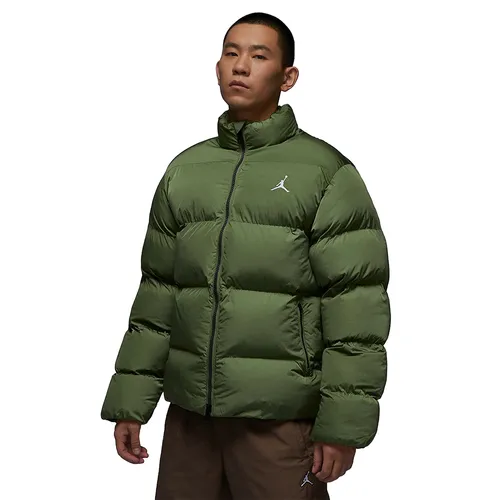 Nike - Áo Khoác Nam Nike Jordan Essential Poly Puffer Jacket FB7332-340 Màu Xanh Olive Size S - Vua Hàng Hiệu