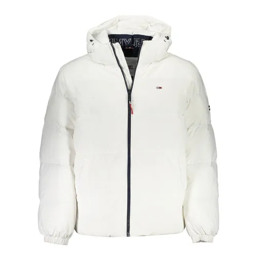 Áo Khoác Nam Tommy Hilfiger Down Hooded Jacket DM0DM15447_BIANCO_YBR- HGR Màu Trắng Size L - Thời trang - Vua Hàng Hiệu