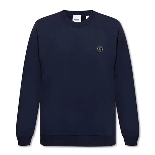 Áo Nỉ Sweater Nam Burberry Long Sleeve Sweatshirt 8043238 Màu Xanh Navy Size S