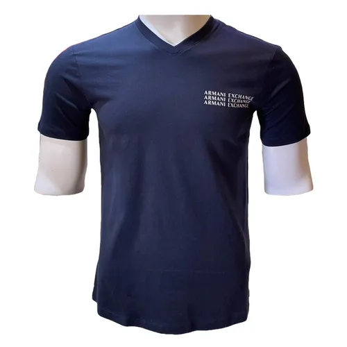 Thời trang Armani Exchange - Áo Phông Nam Armani Exchange Tshirt 6KZTGX ZJBVZ GC03 Màu Xanh Navy Size XS - Vua Hàng Hiệu