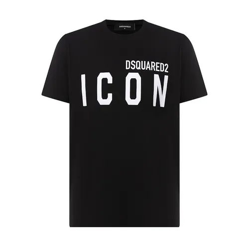 Áo Phông Nam Dsquared2 Icon Tshirt S79GC0003 Màu Đen Size S