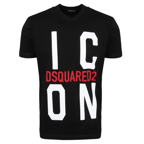 Áo Phông Nam Dsquared2 Icon Tshirt S79GC0021 Màu Đen Size S