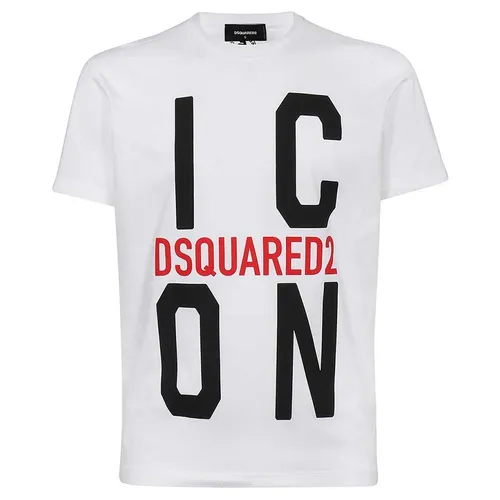Áo Phông Nam Dsquared2 Icon Tshirt S79GC0021 Màu Trắng Size S