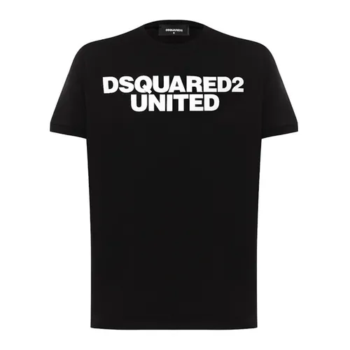 Áo Phông Nam Dsquared2 United Tshirt S74GDG0762 Màu Đen Size S - Thời trang - Vua Hàng Hiệu