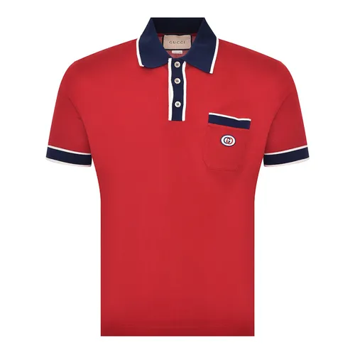 Áo Polo Gucci Piquet With Interlocking 653380 XJDF8 Màu Đỏ Size XS - Thời trang - Vua Hàng Hiệu