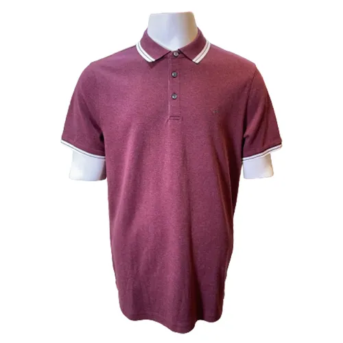 Thời trang Nam Đỏ đất - Áo Polo Michael Kors MK CS2512720B22 - GD04 Màu Đỏ Đất Size L - Vua Hàng Hiệu