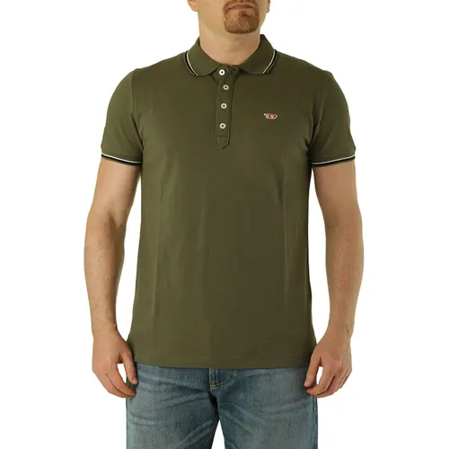 Áo Polo Nam Diesel 00SW7C Màu Xanh Rêu Size S