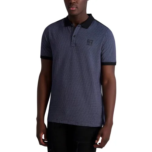 Karl Lagerfeld Áo Polo - Áo Polo Nam Karl Lagerfeld Polo Shirt LM2K4049 GB03 Màu Xanh Navy Size L - Vua Hàng Hiệu