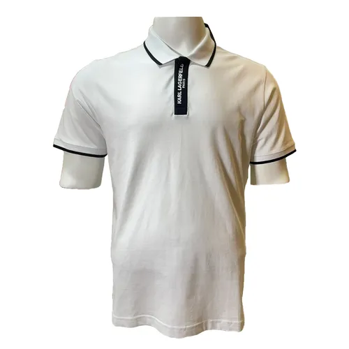Karl Lagerfeld Áo Polo - Áo Polo Nam Karl Lagerfeld Shirt LM3K4016 GB03 Màu Trắng Size L - Vua Hàng Hiệu