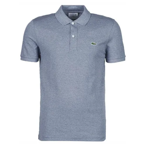 Áo Polo Nam Lacoste Slim Fit Bleu Indigo Clair PH4012 1GF Màu Xanh Size 2
