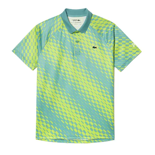 Thời trang Áo Polo - Áo Polo Nam Lacoste Tennis x Novak Djokovic Fan Version DH5174 ZLI Màu Vàng Xanh Size 4 - Vua Hàng Hiệu