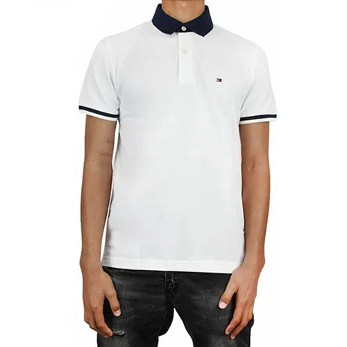 Thời trang Tommy Hilfiger Áo Polo - Áo PoLo Nam Tommy Hilfiger Polo Shirt 78j5536 110 78j5537 110 GD04 Màu Trắng Size L - Vua Hàng Hiệu