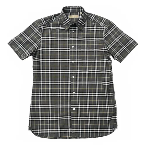 Áo Sơ Mi Nam Burberry BBR Short-Sleeve 8008424 Phối Màu Size L
