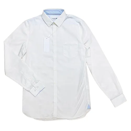 Áo Sơ Mi Nam Lacoste Men's Long Sleeve Regular CH9964 179 Màu Trắng Size 38