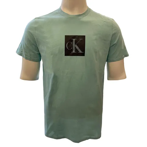 Calvin Klein Áo thun - Áo Thun Nam Calvin Klein CK Logo Hình Chữ Đen SP40586543 - GC05 Tshirt Màu Xanh Ngọc Size S - Vua Hàng Hiệu