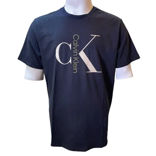 Calvin Klein Áo thun - Áo Thun Nam Calvin Klein CK Logo Vàng SP40586679 Tshirt Màu Đen Size L - Vua Hàng Hiệu