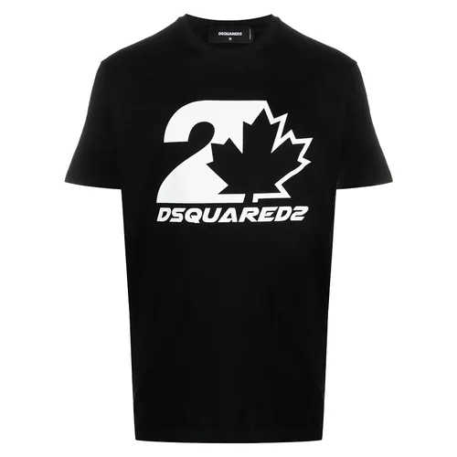 Áo Thun Nam Dsquared2 Fashionable Short Sleeved Round Neck Men's Tshirt S74GD1157 Màu Đen Size S - Thời trang - Vua Hàng Hiệu