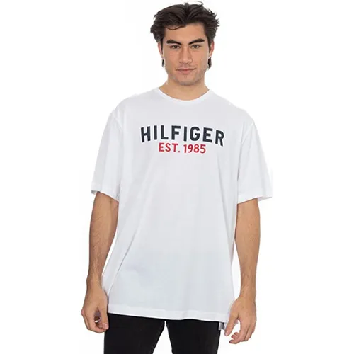 Tommy Hilfiger Trắng Áo thun Cotton - Áo Thun Nam Tommy Hilfiger 09F4096100 - GD04 Tshirt Màu Trắng Size M - Vua Hàng Hiệu
