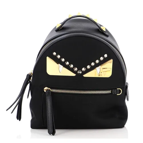 Túi xách - Balo Nữ Fendi Monster Backpack Studded Mini Black Màu Đen - Vua Hàng Hiệu