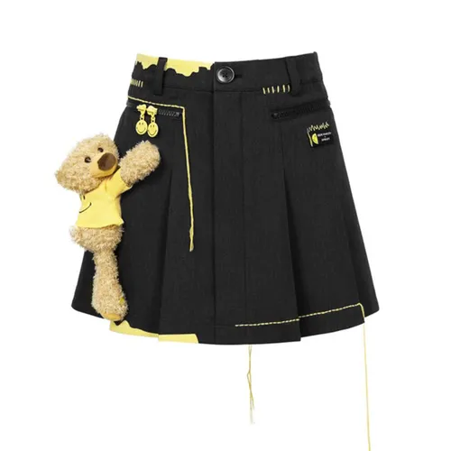 Chân Váy Nữ 13 De Marzo Skirt Black Màu Đen Vàng Size S