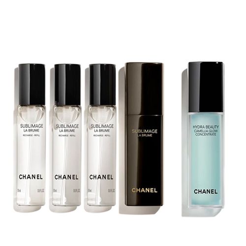 Combo Tinh Chất Dưỡng Da Chanel Sublimage La Brume & Beauty Camellia Glow Concentrate Serum (18ml + 15ml)