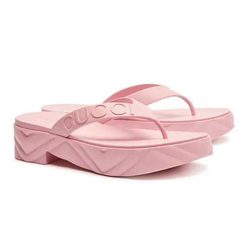 Dép Xỏ Ngón Nữ Gucci Women's Thong Platform Sandal Màu Hồng Size 36 - Dép - Vua Hàng Hiệu