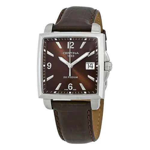 Certina - Đồng Hồ Nữ Certina DS Podium Square Brown Dial Ladies Watch C001.310.16.297.00 Màu Nâu - Vua Hàng Hiệu