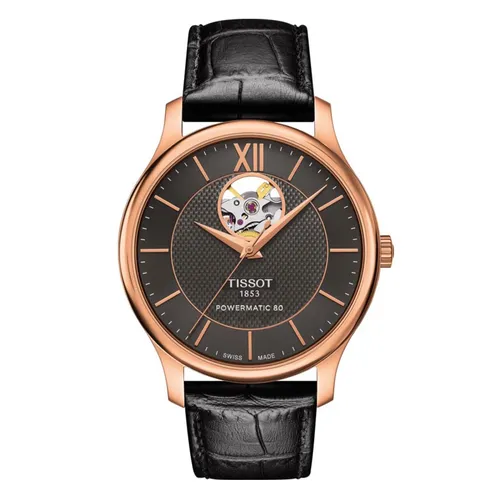 Đồng hồ - Đồng Hồ Nam Tissot Automatic Tradition Powermatic 80 T063.907.36.068.00 Màu Đen - Vua Hàng Hiệu