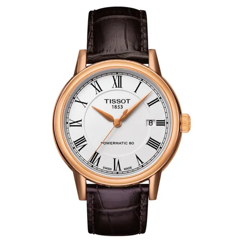 Đồng hồ - Đồng Hồ Nam Tissot Carson Powermatic 80 Watch T085.407.36.013.00 Màu Nâu - Vua Hàng Hiệu