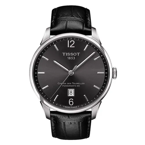 Đồng Hồ Nam Tissot Chemin Des Tourelles T099.407.16.447.00 Màu Đen Bạc - Đồng hồ - Vua Hàng Hiệu