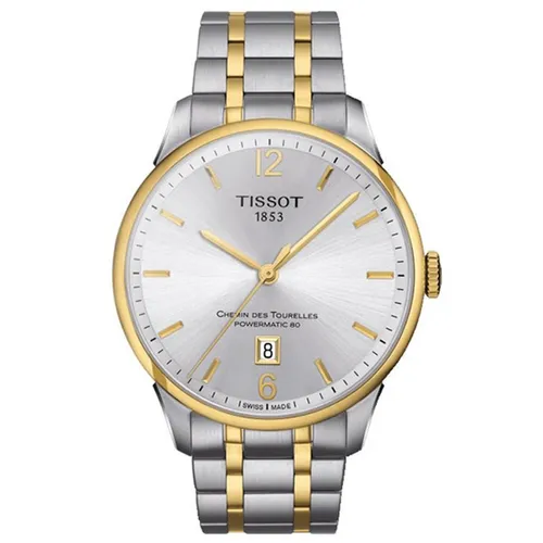 Đồng Hồ Nam Tissot Chemin Des Tourelles T099.407.22.037.00 Màu Bạc Trắng - Đồng hồ - Vua Hàng Hiệu