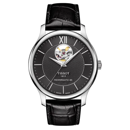 Đồng Hồ Nam Tissot Tradition Powermatic 80 T063.907.16.058.00 Màu Đen - Đồng hồ - Vua Hàng Hiệu