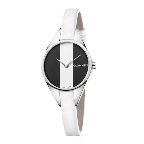 Đồng hồ - Đồng Hồ Nữ Calvin Klein Rebel K8P231L1 Màu Đen Trắng - Vua Hàng Hiệu