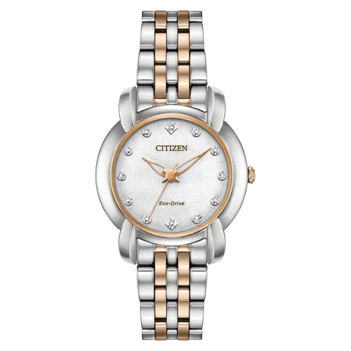 Đồng hồ - Đồng Hồ Nữ Citizen Eco Drive Watch EM0716-58A Màu Bạc - Vua Hàng Hiệu