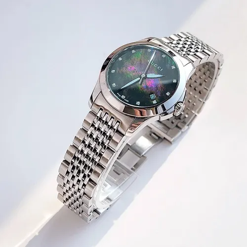 Đồng hồ Gucci Dây kim loại - Đồng Hồ Nữ Gucci G-Timeless Diamond Màu Bạc - Vua Hàng Hiệu