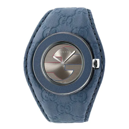 Gucci - Đồng Hồ Nữ Gucci U-Play Medium Bandeau Watch YA129427 Màu Xanh - Vua Hàng Hiệu
