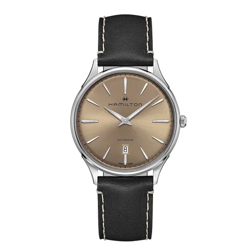 Hamilton - Đồng Hồ Nam Hamilton Jazzmaster Thinline Automatic Watch H38525721 Màu Đen - Vua Hàng Hiệu
