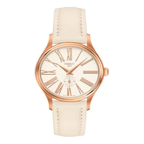 Đồng Hồ Nữ Tissot Bella Ora T103.310.36.013.00 Màu Kem Vàng Hồng