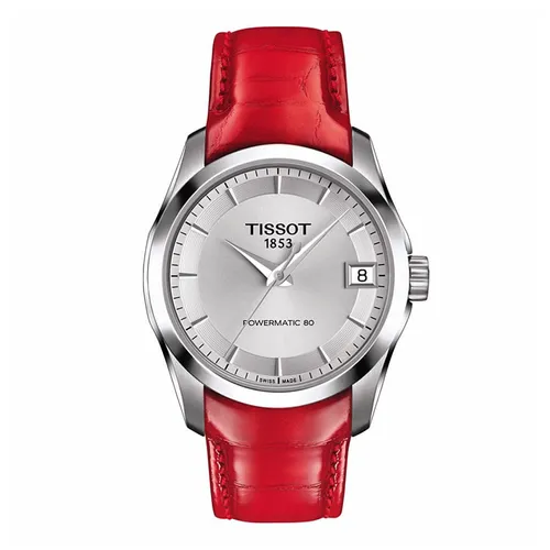 Đồng Hồ Nữ Tissot Couturier Powermatic 80 T035.207.16.031.01 Màu Đỏ Bạc
