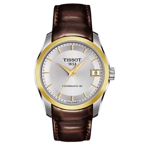 Đồng hồ - Đồng Hồ Nữ Tissot Couturier Powermatic T035.207.26.031.00 Màu Nâu Vàng - Vua Hàng Hiệu
