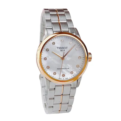 Đồng Hồ Nữ Tissot Luxury Lady Powematic 80 T086.207.22.116.00 Màu Bạc Vàng
