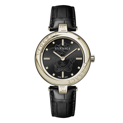 Đồng Hồ Nữ Versace Lady Quartz Watch VE2J00421 Màu Đen