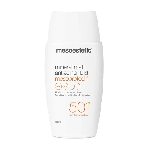 Mesoestetic - Kem Chống Nắng Mesoestetic Mineral Matt Antiaging Fluid Mesoprotech SPF 50+ Mỏng Nhẹ 50ml - Vua Hàng Hiệu