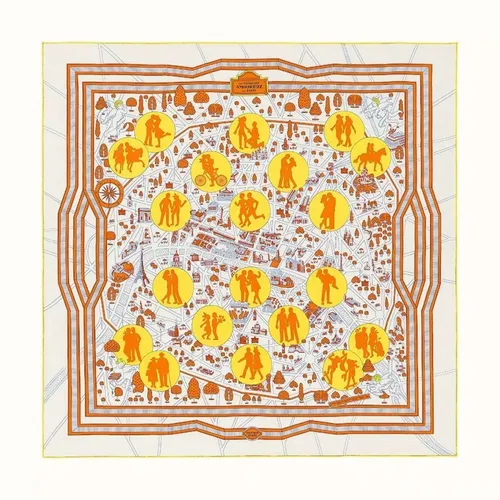 Khăn Hermès Scarves And Silk Accessories Phối Màu - Thời trang - Vua Hàng Hiệu