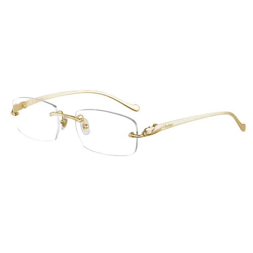 Kính Mắt Cận Nam Cartier Eyeglasses CT0061O 002 Màu Vàng