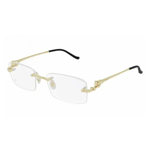 Kính Mắt Cận Cartier Eyeglasses CT0281O 001 Màu Vàng - Kính mắt - Vua Hàng Hiệu
