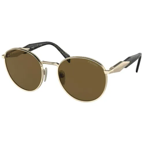 Kính Mát Prada Eyewear Collection Sunglasses PR56ZSZVN01T Màu Nâu
