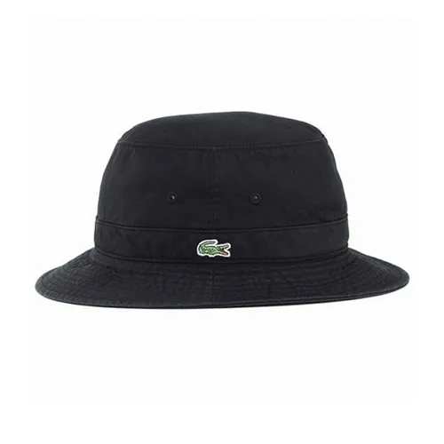 Mũ Unisex Lacoste Bucket Hat Black Màu Đen - Mũ nón - Vua Hàng Hiệu