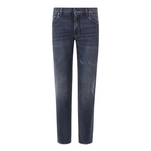 Dolce & Gabbana Nam Xanh đậm Quần jeans - Quần Jean Dolce & Gabbana D&G GYJCCDG8CB2 Màu Xanh Đậm Size 44 - Vua Hàng Hiệu